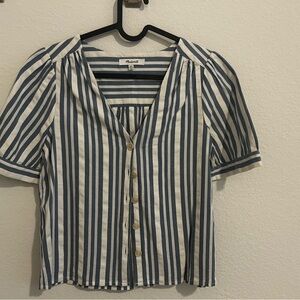 Madewell stripe blouse in XXS-